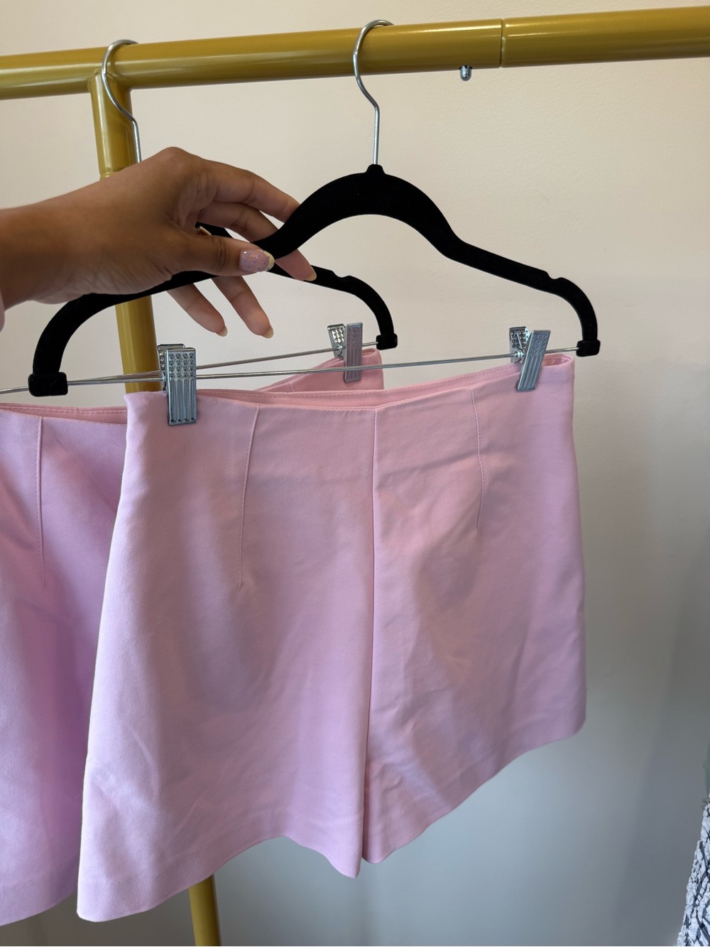 NWT Zara Light Pink High Waist Tailored Shorts Size Small and Medium - Picture 11 of 13